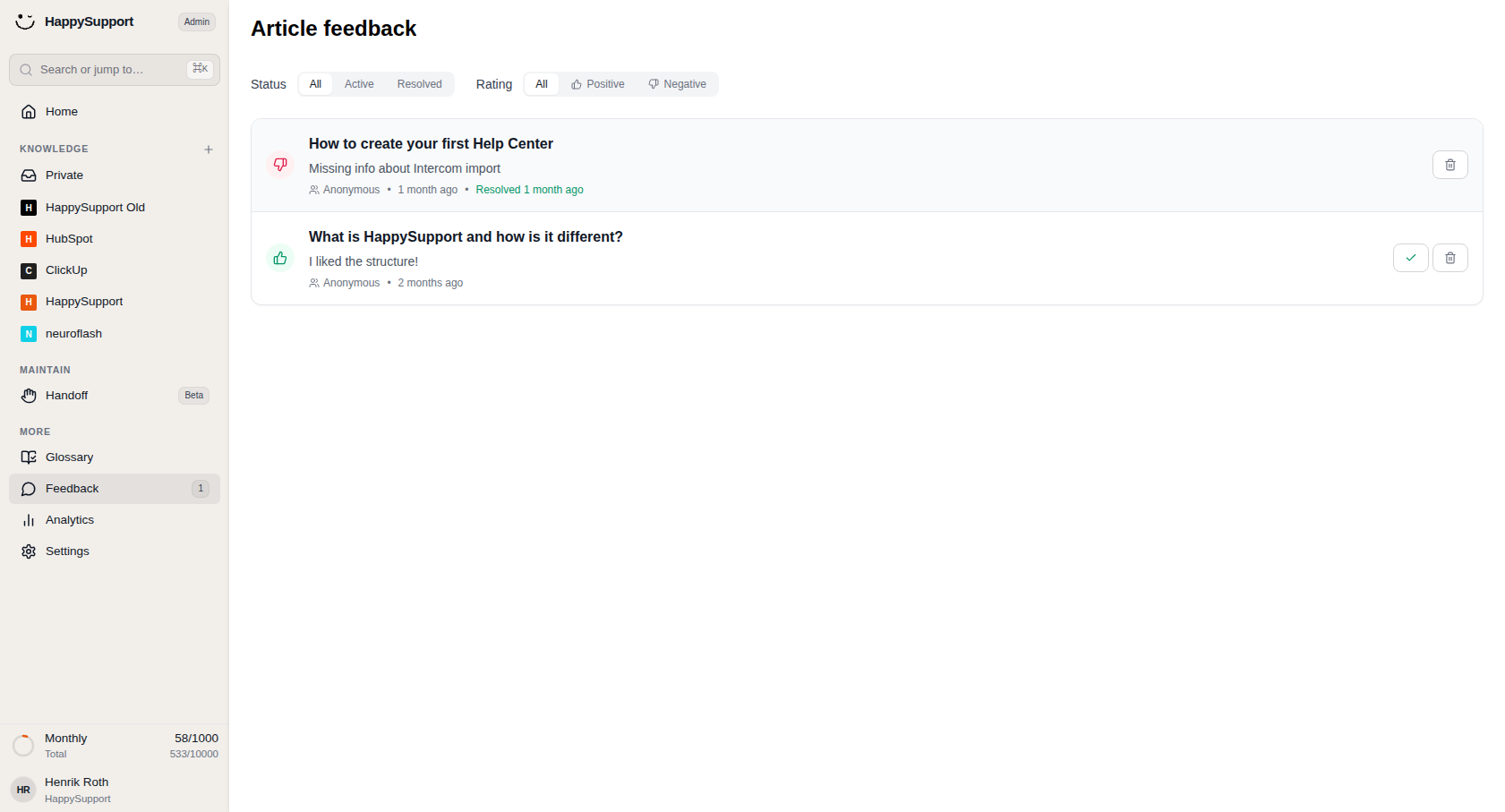 Delete this feedback entry once you've finished reviewing it.