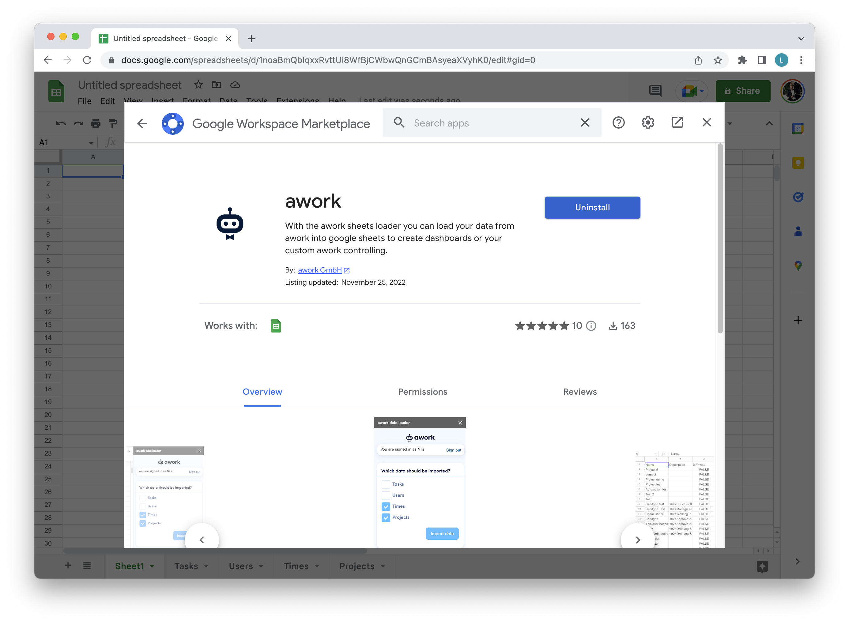 Google Sheets Integration