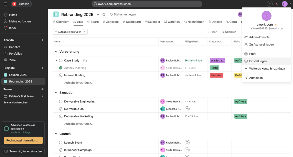 Asana Importer