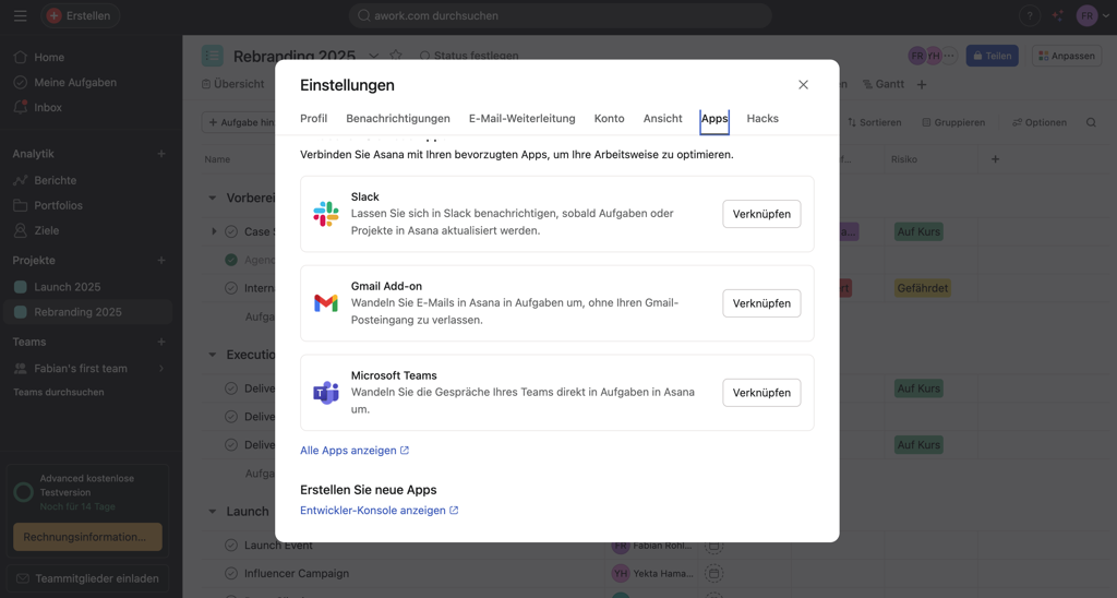 Asana Importer
