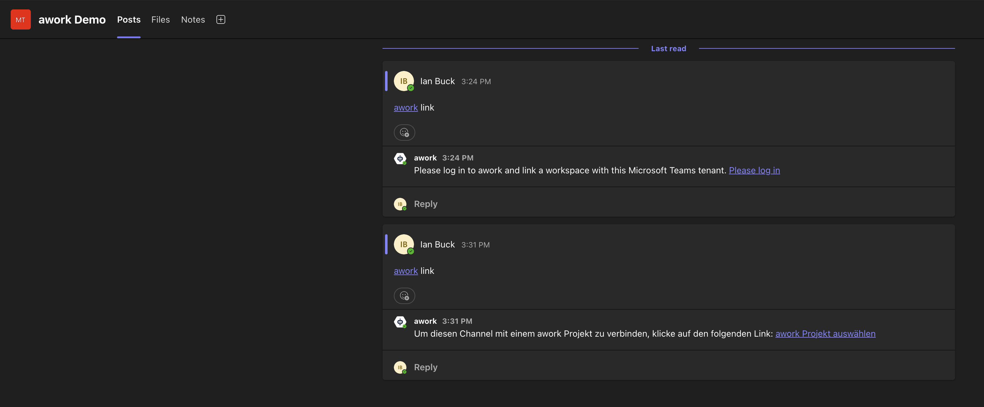 Integration mit Microsoft Teams