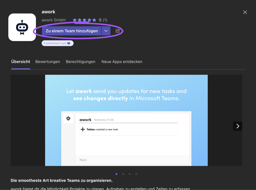 Integration with Microsoft Teams