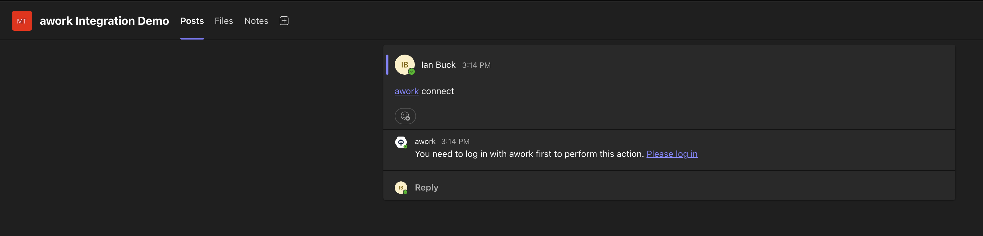 Integration mit Microsoft Teams